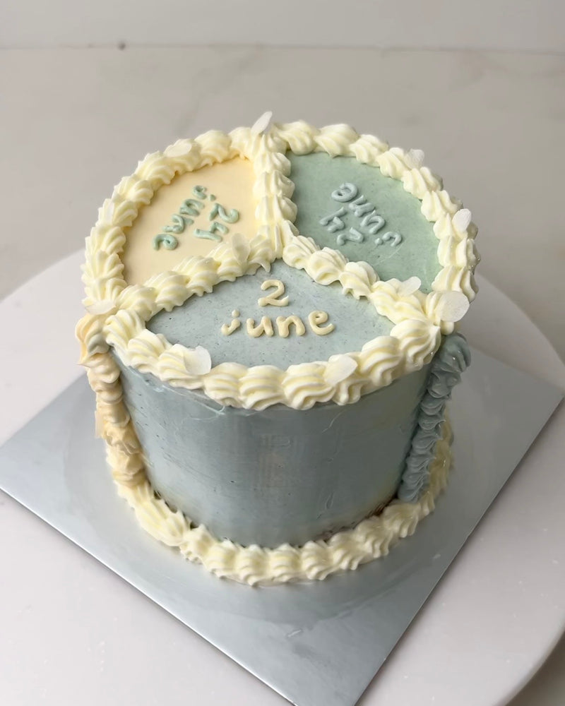 "Split birthday cake"