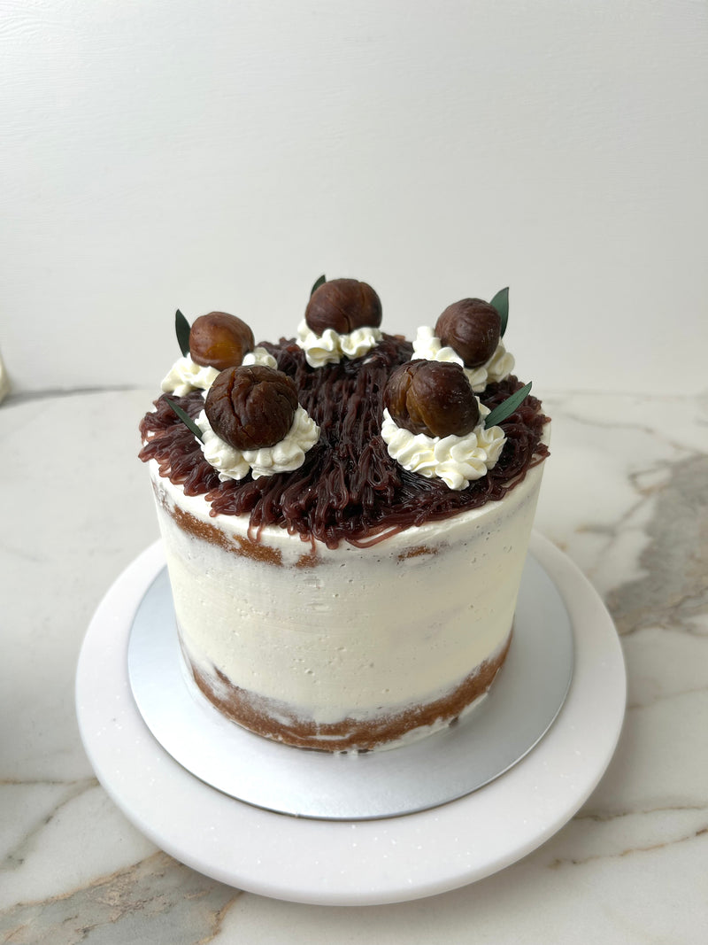 "Red bean chestnut cake"