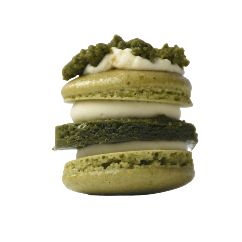 Matcha Latte Maxaron