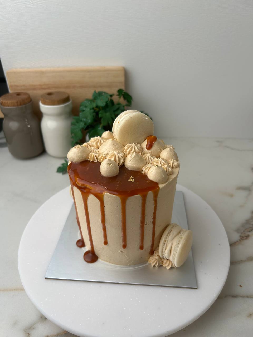 Earl Grey Salted Caramel Cake